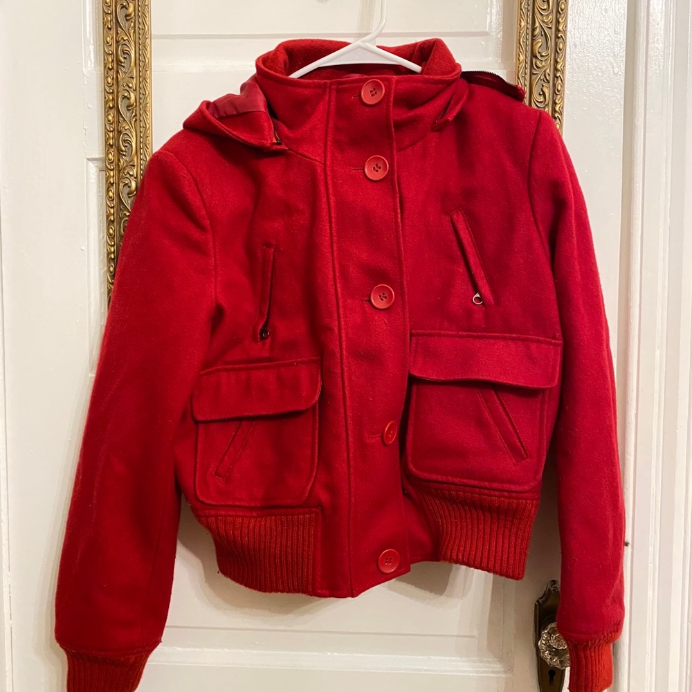 Red Wool Mix NY&Company Coat